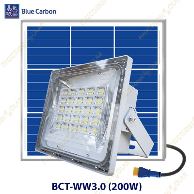 Đèn pha năng lượng mặt trời 200W - Blue Carbon BTC-WW3.0(Cao cấp)