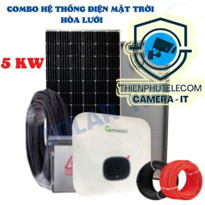 COMBO HỆ THỐNG ĐIỆN NĂNG LƯỢNG MẶT TRỜI 5kW