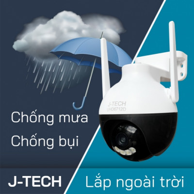 CAMERA WIFI IP J-TECH UHD6712D (4.0MP, XOAY, SMART LIGHT)